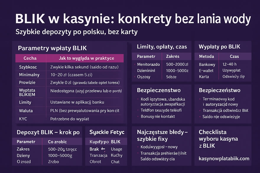 Kasyno Wpłata BLIK - Przewodnik Dla Graczy 2026